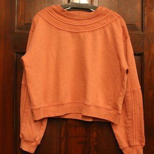 Salmon Cropped Sweater (read below)